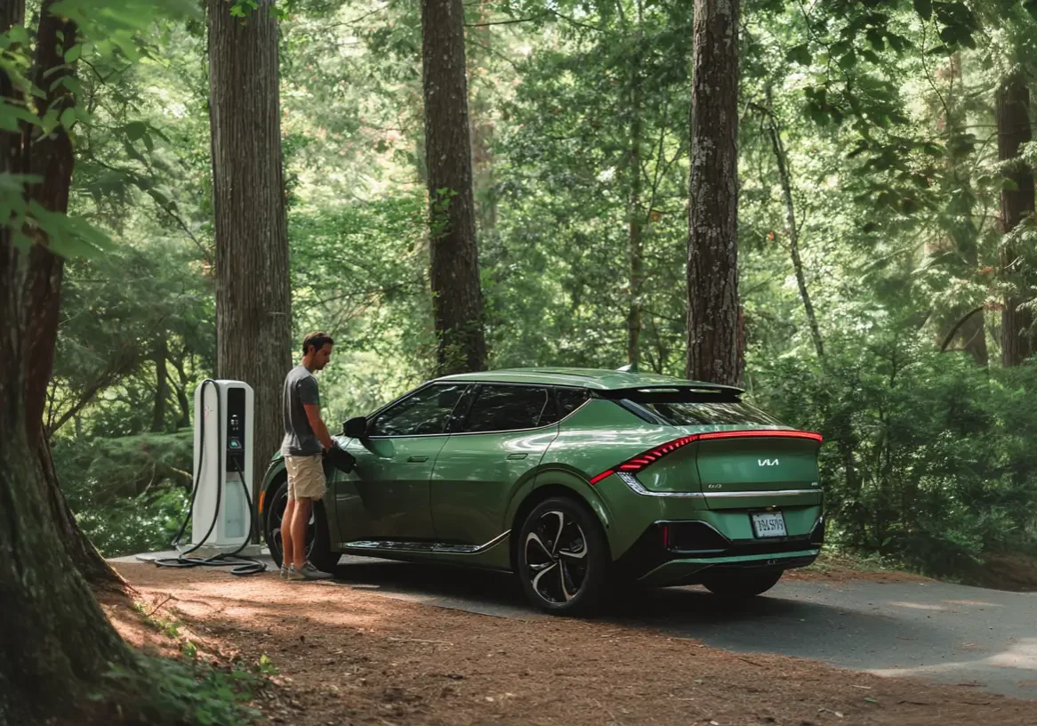 Man With Kia EV Man With Kia EV
